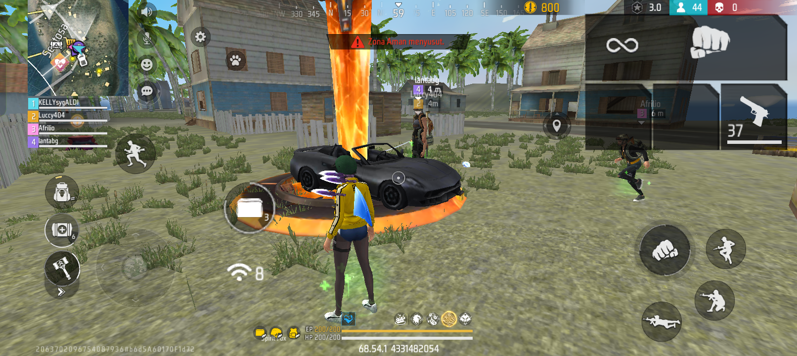 Advance server, bug di misi Forge Sword, mobilnya bisa ketusuk jir