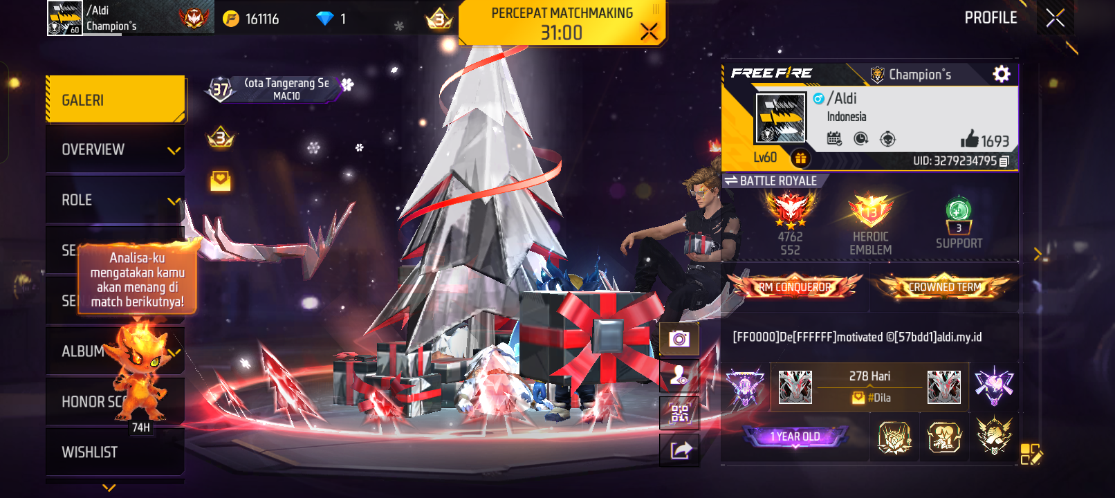 Gatau kenapa ini bisa matchmaking sampe 30 menit lebih