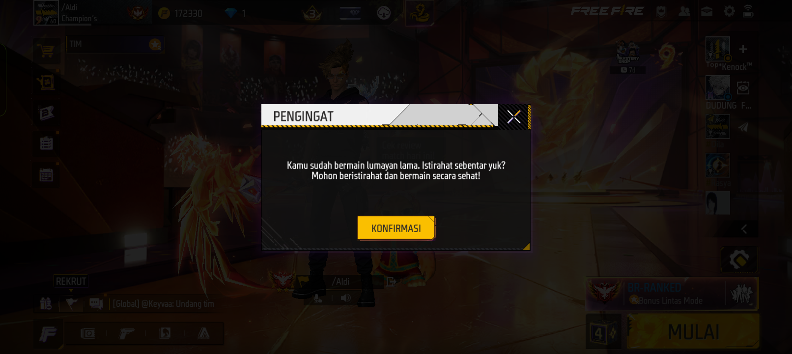 Perasaan baru aja 6 jam main, masa udah dianggap kelamaan